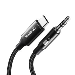 UGreen USB Type-C to 3.5mm AUX Audio Cable 3M - Black